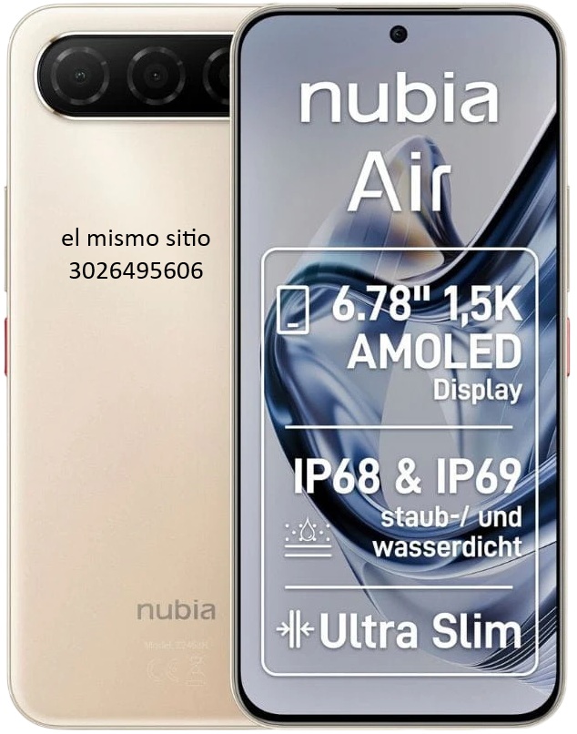 uc ZTE NUBIA AIR SLIM 5G 256GB/8+12